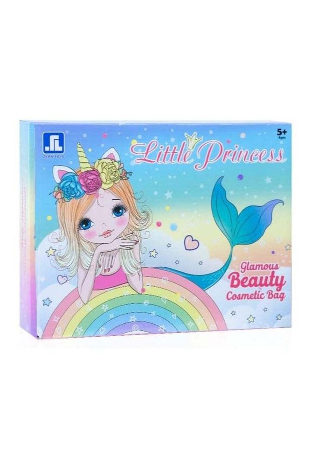 Kid's Makeup Toy Set, Washable Cosmetic Beauty Set With Cosmetic Bag For Little Girls