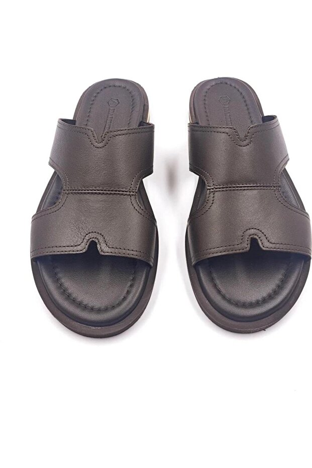 Hammerjack matera genuine leather men's slippers black 905 2510-m