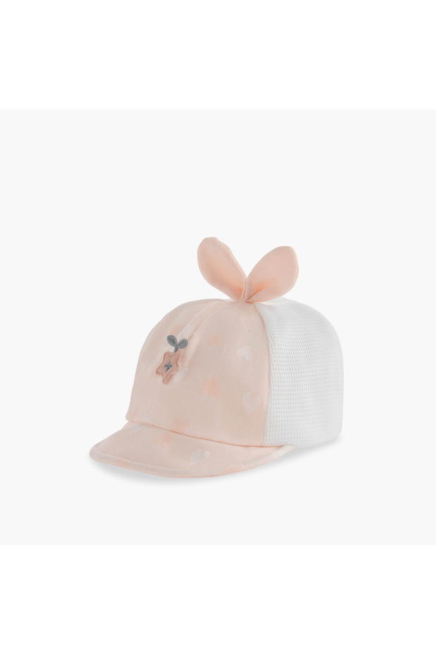 قبعة على شكل أذني أرنب مع إغلاق بشريط لاصق - 2