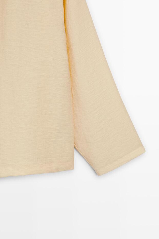 Çapraz düğmeli gömlek - 5