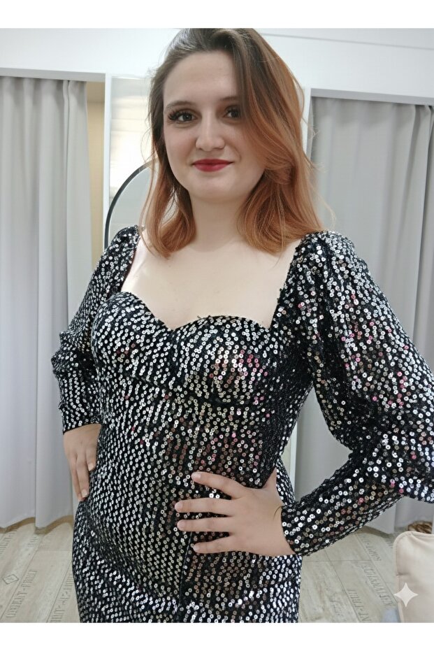 Payetli Kısa Abiye - 2