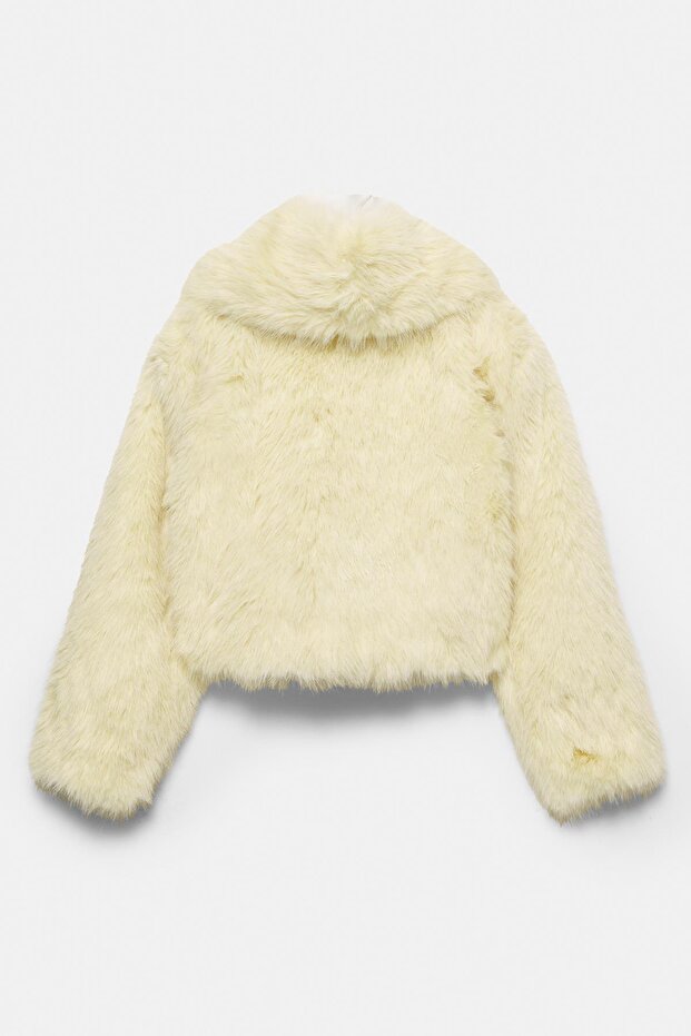 Kısa suni kürk kaban - 7