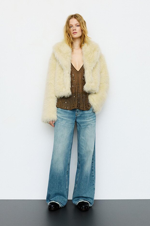 Kısa suni kürk kaban - 2