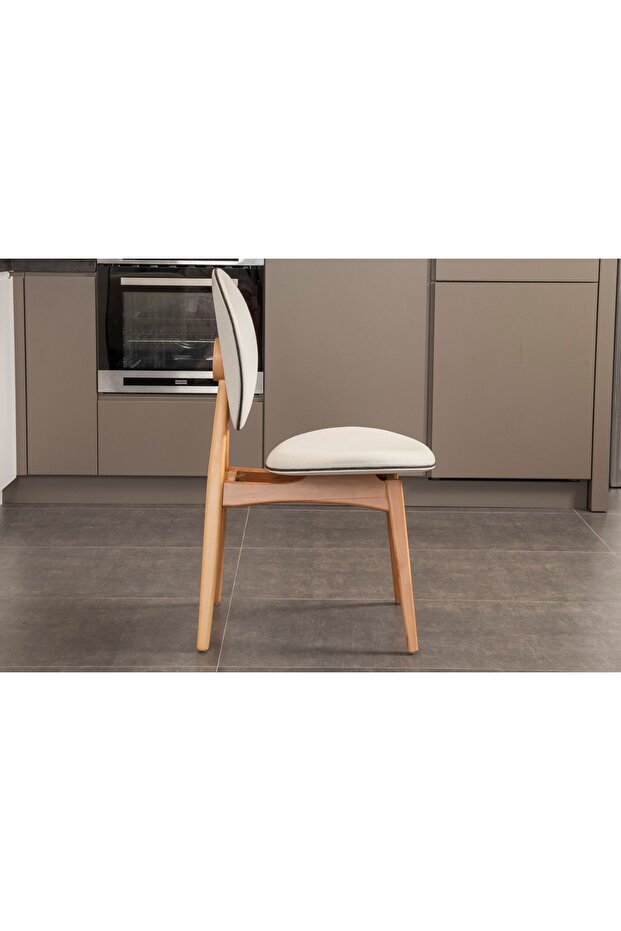 TOUCH İSKANDİNAV SANDALYE, MEŞE KREM - 3