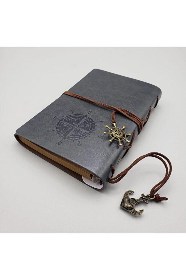 Leather Notebook Gray - 1