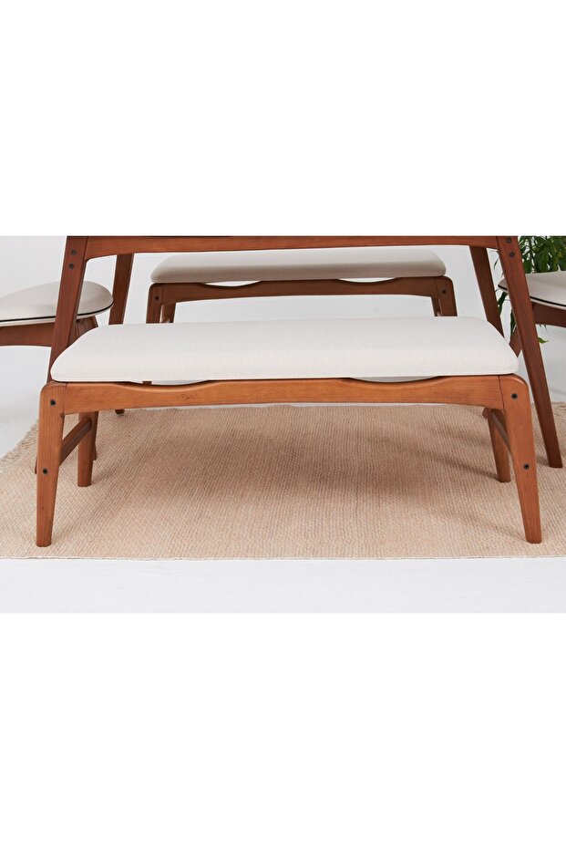 TOUCH İSKANDİNAV BENCH, KREM - 1
