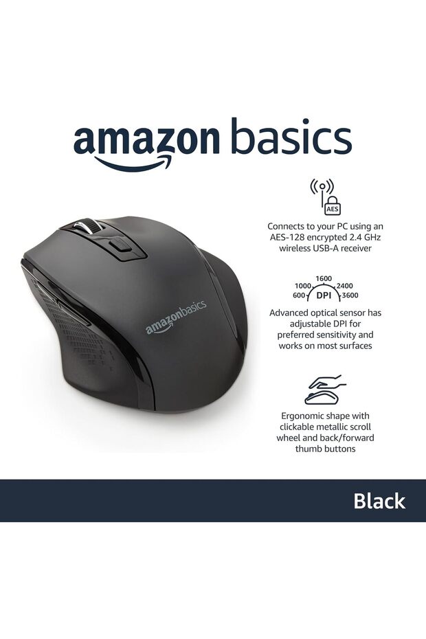 Wireless Mouse with Adjustable DPI - 2