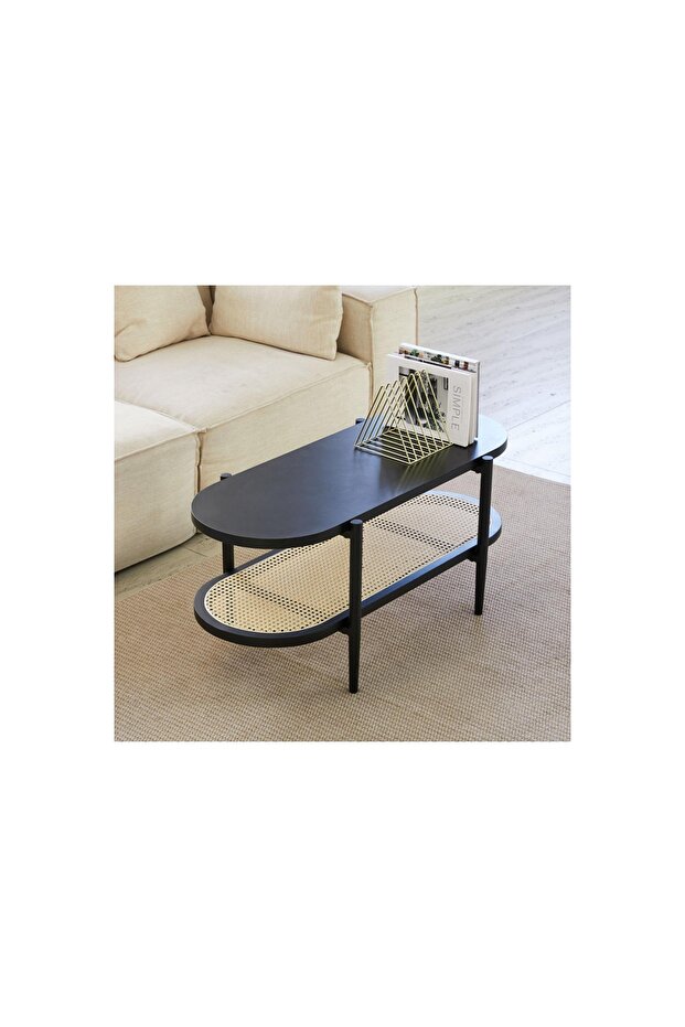 Napolyon Rocca Orta Sehpa, Siyah - 2