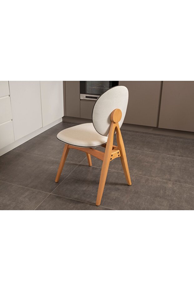 TOUCH İSKANDİNAV SANDALYE, MEŞE KREM - 2