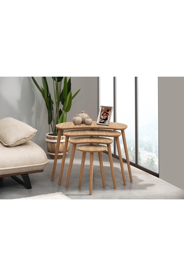 MOON ZİGON ORTA SEHPA SETİ, MEŞE - 8