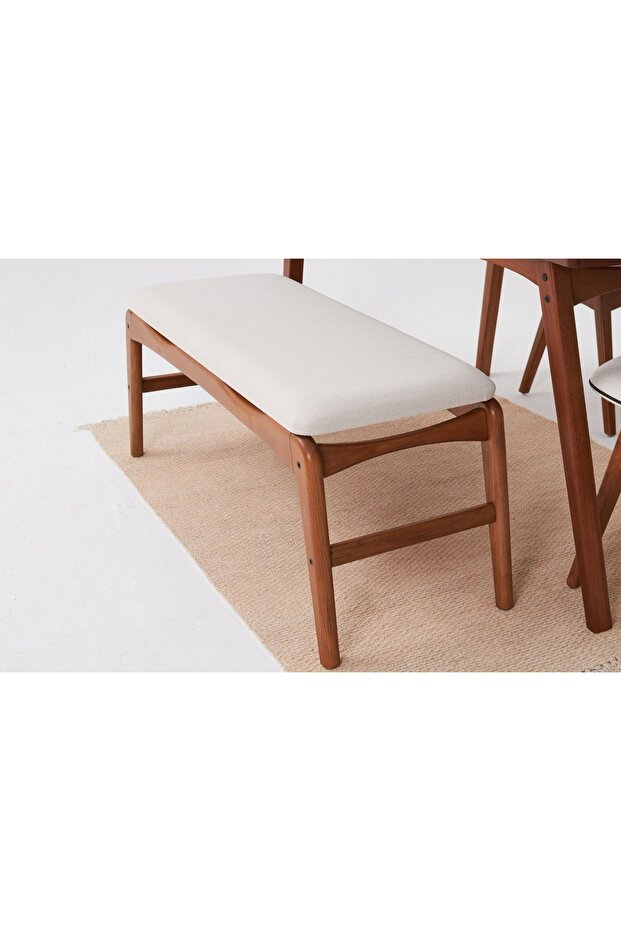 TOUCH İSKANDİNAV BENCH, KREM - 4