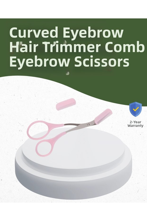 Curved Facial Care Scissors for Precision Cutting