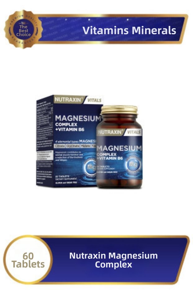 Magnesium Complex 60 Tablets 250 Mg - Bisglycinate - Taurate - Malate - Citrate - B6
