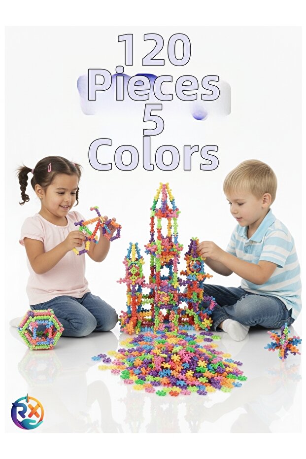 مجموعة ماستر موليكولز التعليمية 120 قطعة، لعبة STEM ثلاثية الأبعاد لتنمية الذكاء - 1