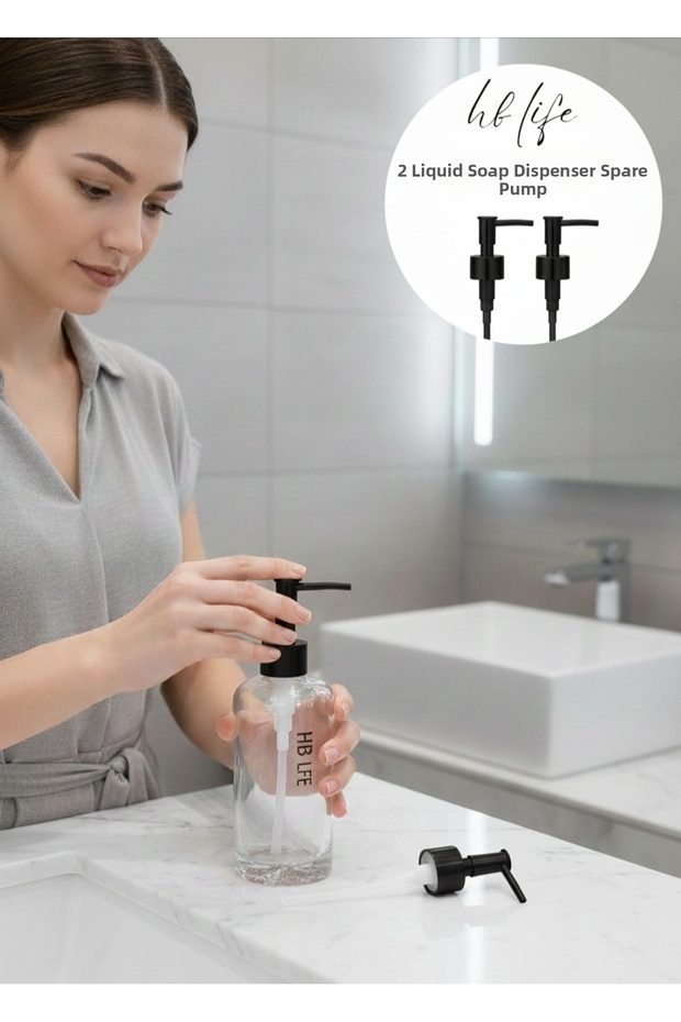 2 Pieces Liquid Soap Dispenser Replacement Pump Sprayer | Black Color Liquid Soap Pump Sprayer