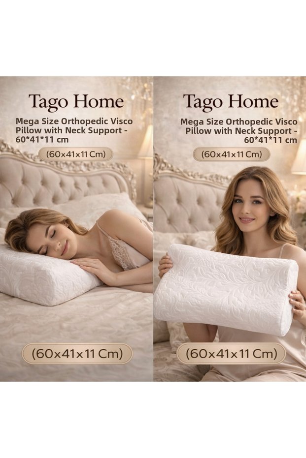 Mega boy orthopedic visco pillow support-60*41*11 cm