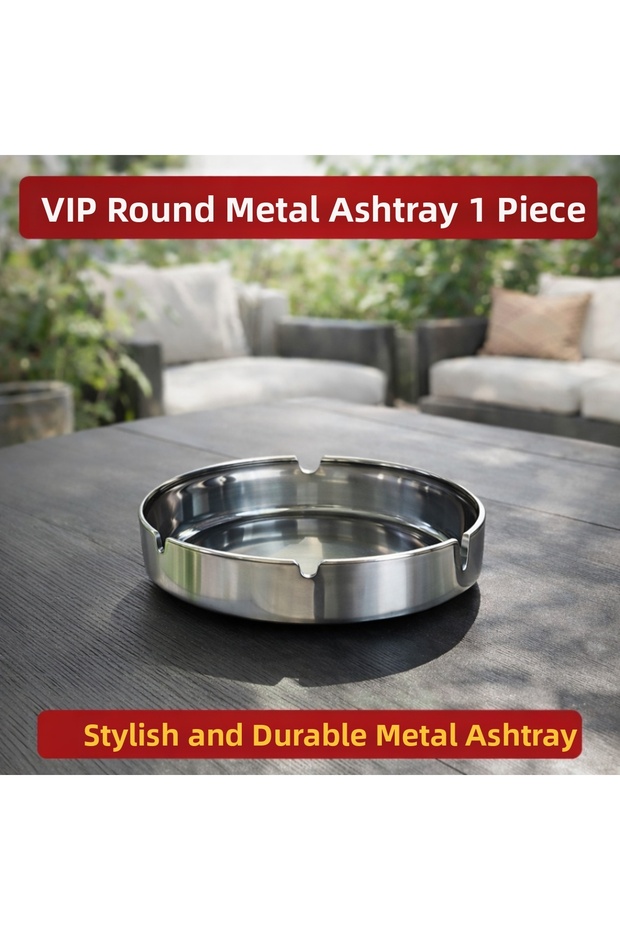 Metal Round Ashtray Auto Home Car Ashtray 1 Piece Metal Ashtray