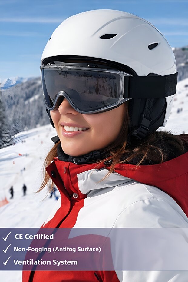 Ski Goggles Smoked Vented Sun Snow Protective Eyewear Uv Protection Snowboard Glasses Goggles