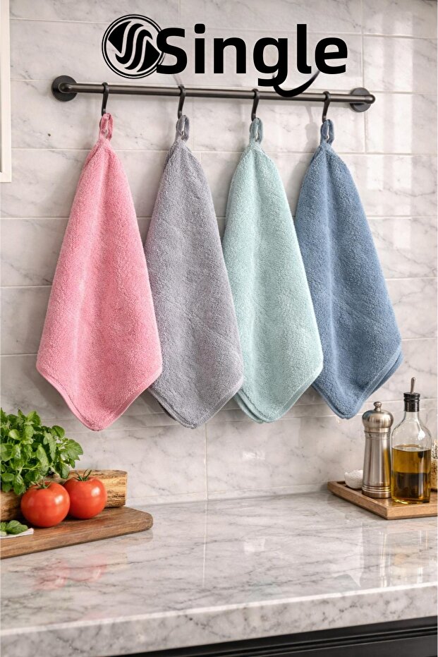 Microfiber Soft Textured Cleaning Cloth 30*40 Kitchen Cleaning Towel Removes Stains, No Odor (1 Piece)