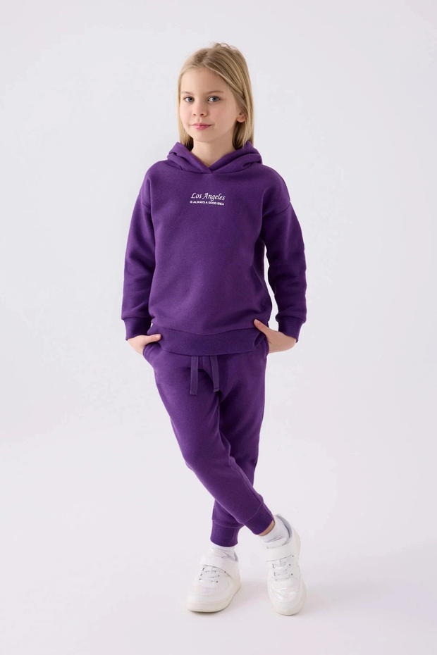 Girl's tracksuit - purple