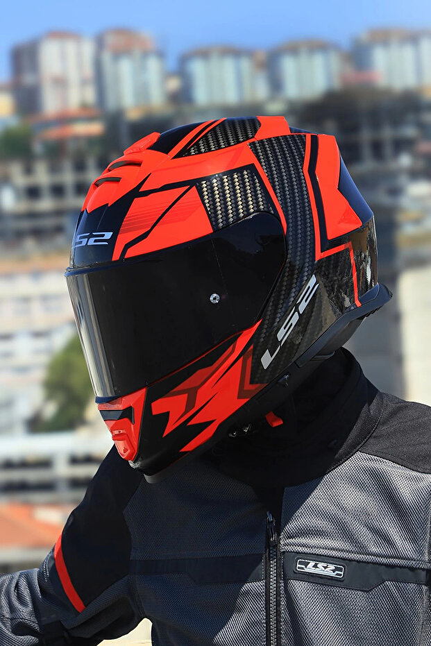 STORM 2 TRACKER SİYAH-KIRMIZI KASK - 6