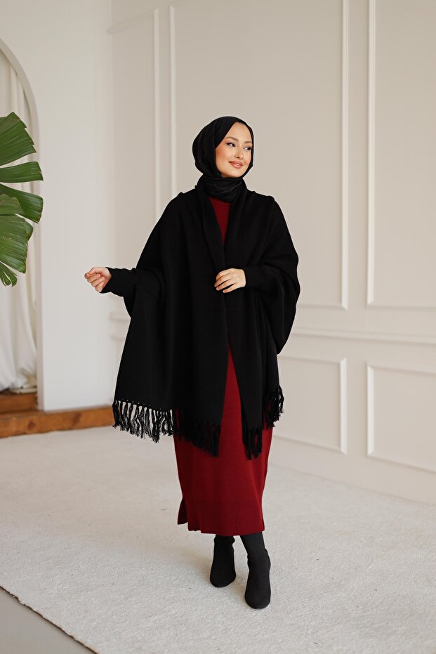 Triko Şal Panço - 6