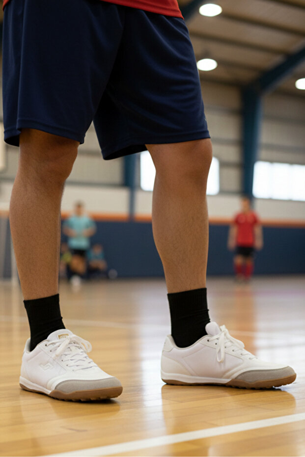 34811 White Men's Futsal Shoes