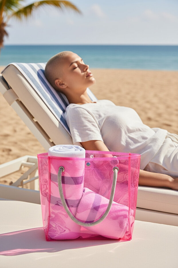 Plaj Çantası Şeffaf - 6