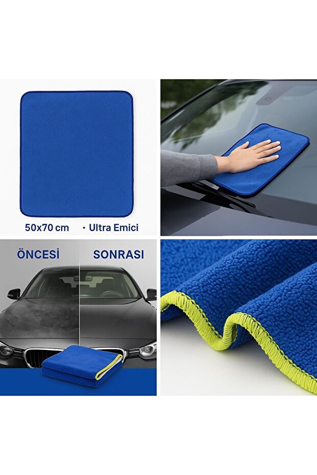 MİKROFİBER BEZ MAVİ - 3