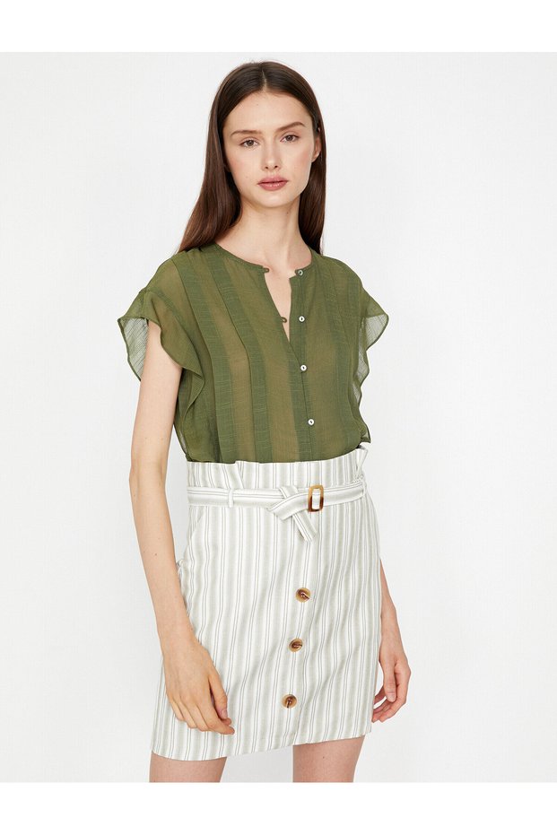Women's Green Shirt 8YAK63565EW
