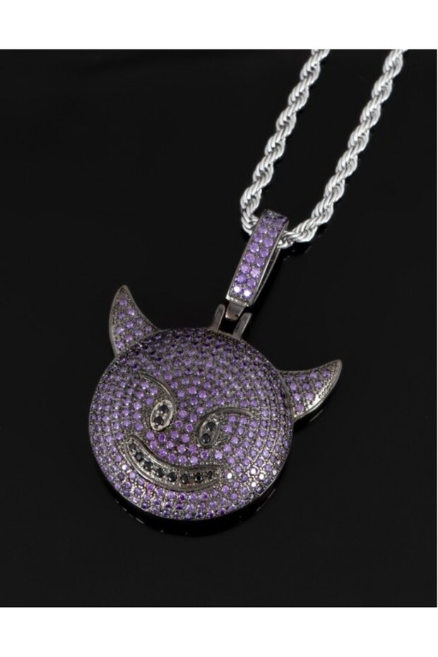 Iced Out Devil Ginger Kolye CS1057SYMR - 2