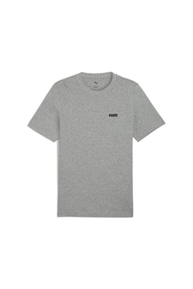 Mens Essentials Small Logo T-Shirt - Gray
