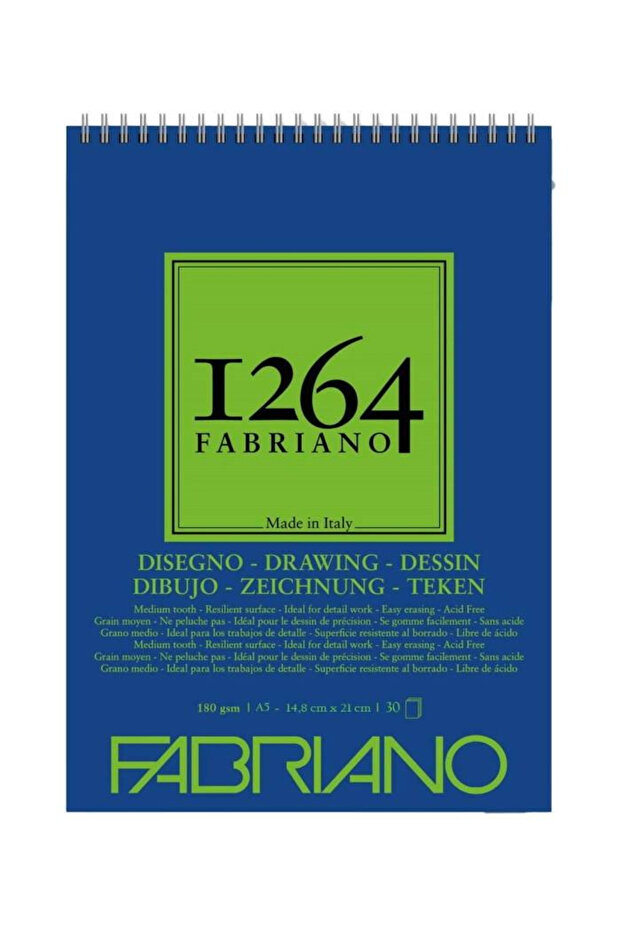 F-1264 دفتر رسم 180 جرام مقاس A5 30 ورقة