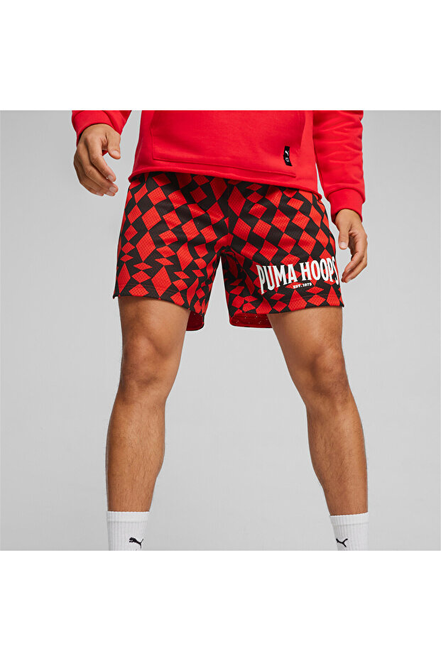 Mens Big Joker Basketball Shorts - Red
