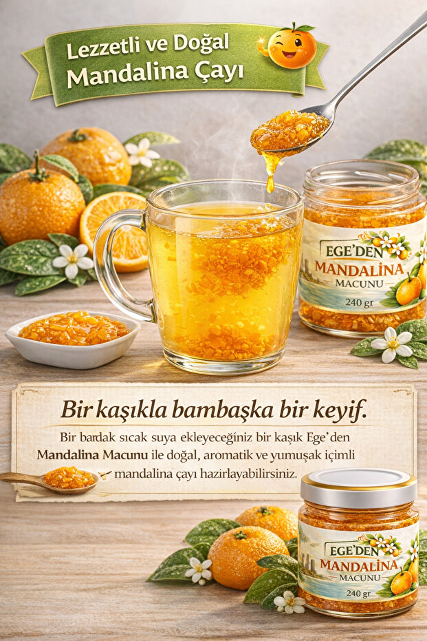Mandalina Macunu DOĞAL VE KATKISIZ EGEDEN MANDİLANA MACUNU (GERÇEK MANDALİNADAN ÜRETİLMİŞTİR ) - 3