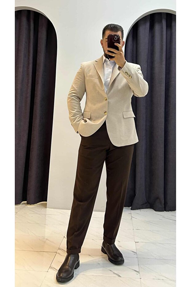 Regular Fit Blazer Ceket - 5