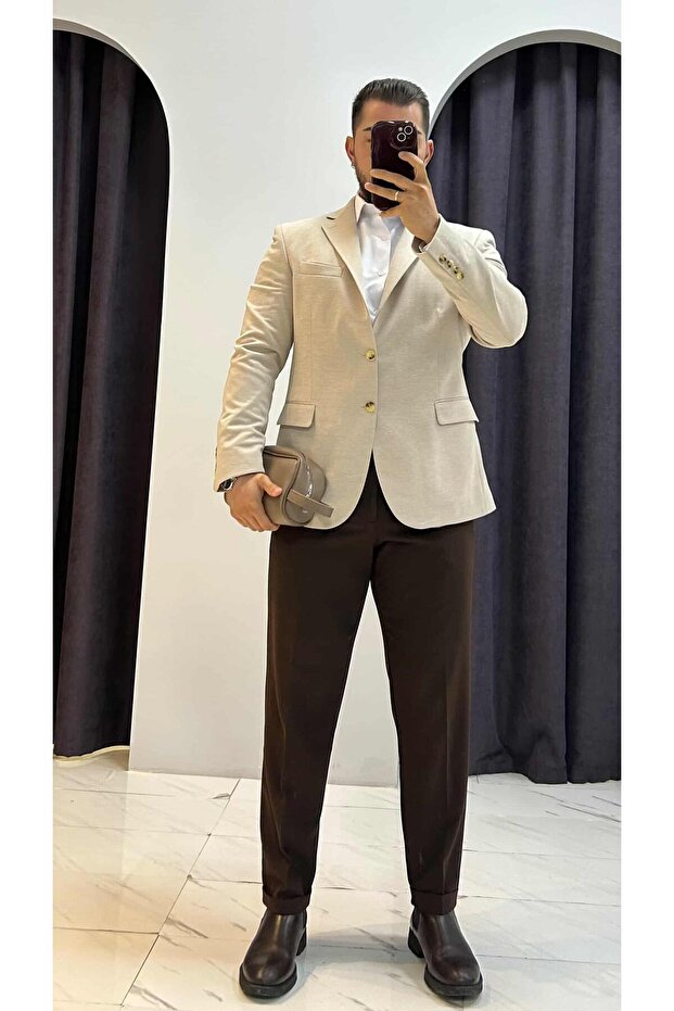 Regular Fit Blazer Ceket - 1