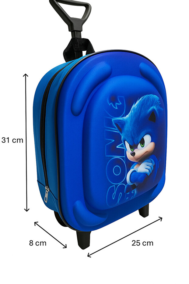 حقيبة ظهر رياض الأطفال للرجال من سونيك مع ممسحة - 2