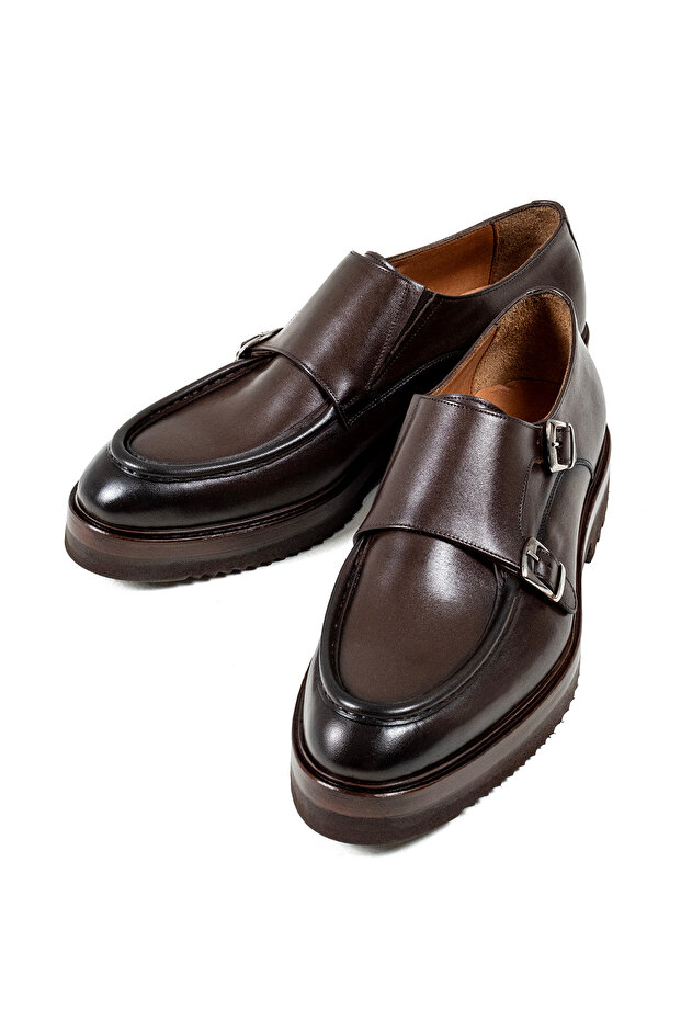 Men's Premium Genuine Leather Double Monk Strap Luxury Classic Shoes