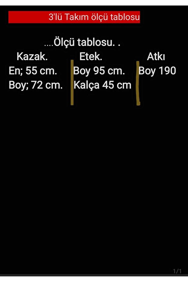 triko 3lü takım - 3