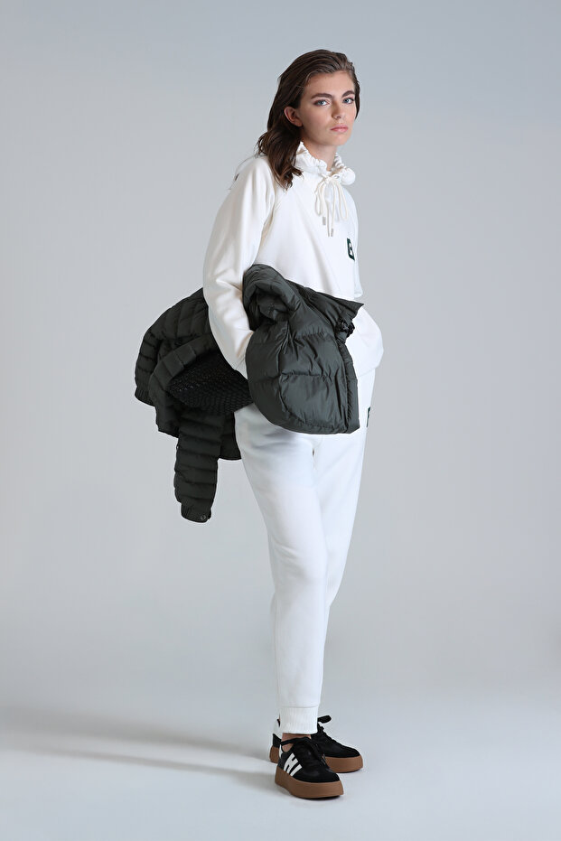 Nıce Örme Kadın Eşofman Altı Kırık Beyaz - 2