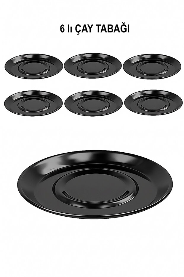 ROMANTİK ÇAY TABAĞI - 6 lı set - 6