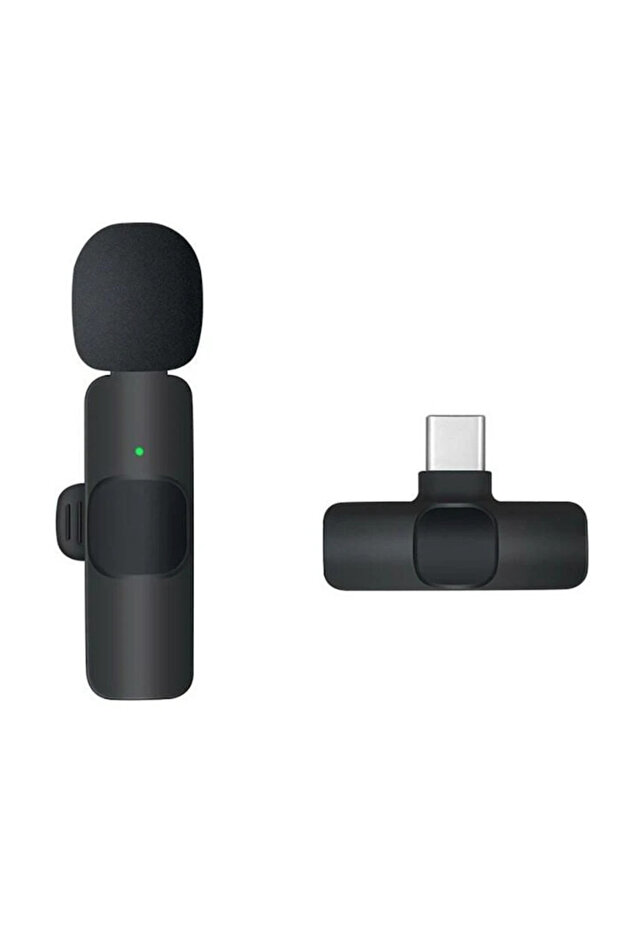 Microfon wireless K8 tip lavaliera conector USB tip C - 1