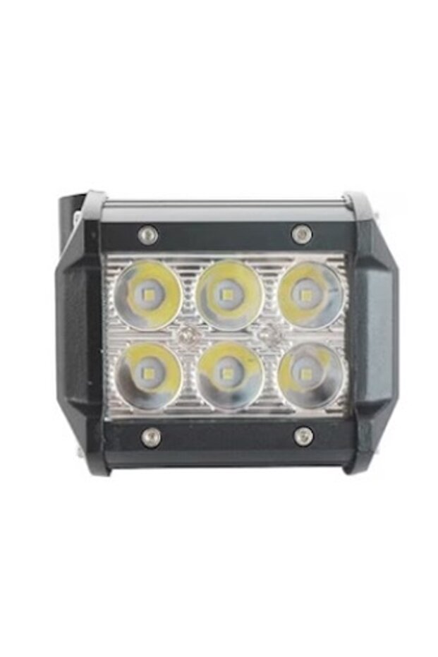LED Auto Off Road Projector 6 LEDs 18W Rectangular - 1