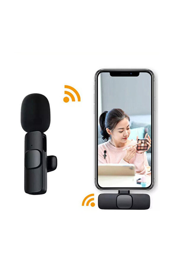 Microfon wireless K8 tip lavaliera conector USB tip C/iPhone - 2