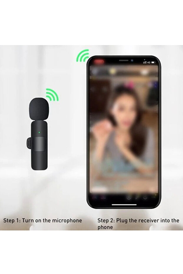 Microfon wireless K8 tip lavaliera conector USB tip C - 4