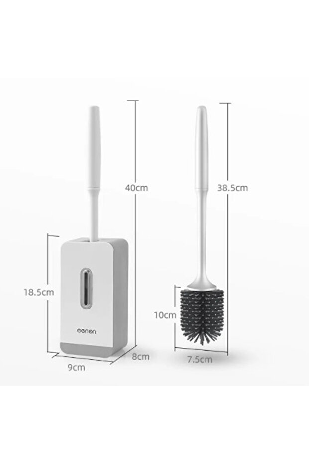 TPR toilet brush for wall mounting Rectangular - 3