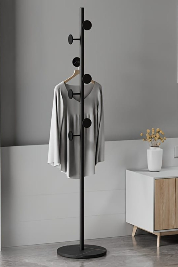 حامل شماعة لتعليق الملابس والمعاطف متعدد الاستخدامات - 2