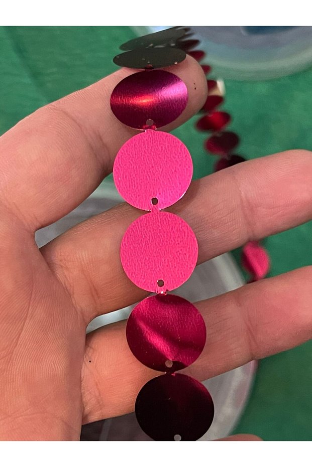 1.5 cm En Fuchsia Bag Clothing Accessory Sequin 1 Meter