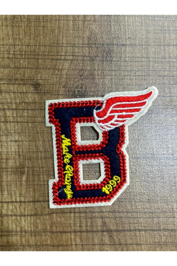 Iron-On Winged B Letter Embroidery Sewing Applique 6X6